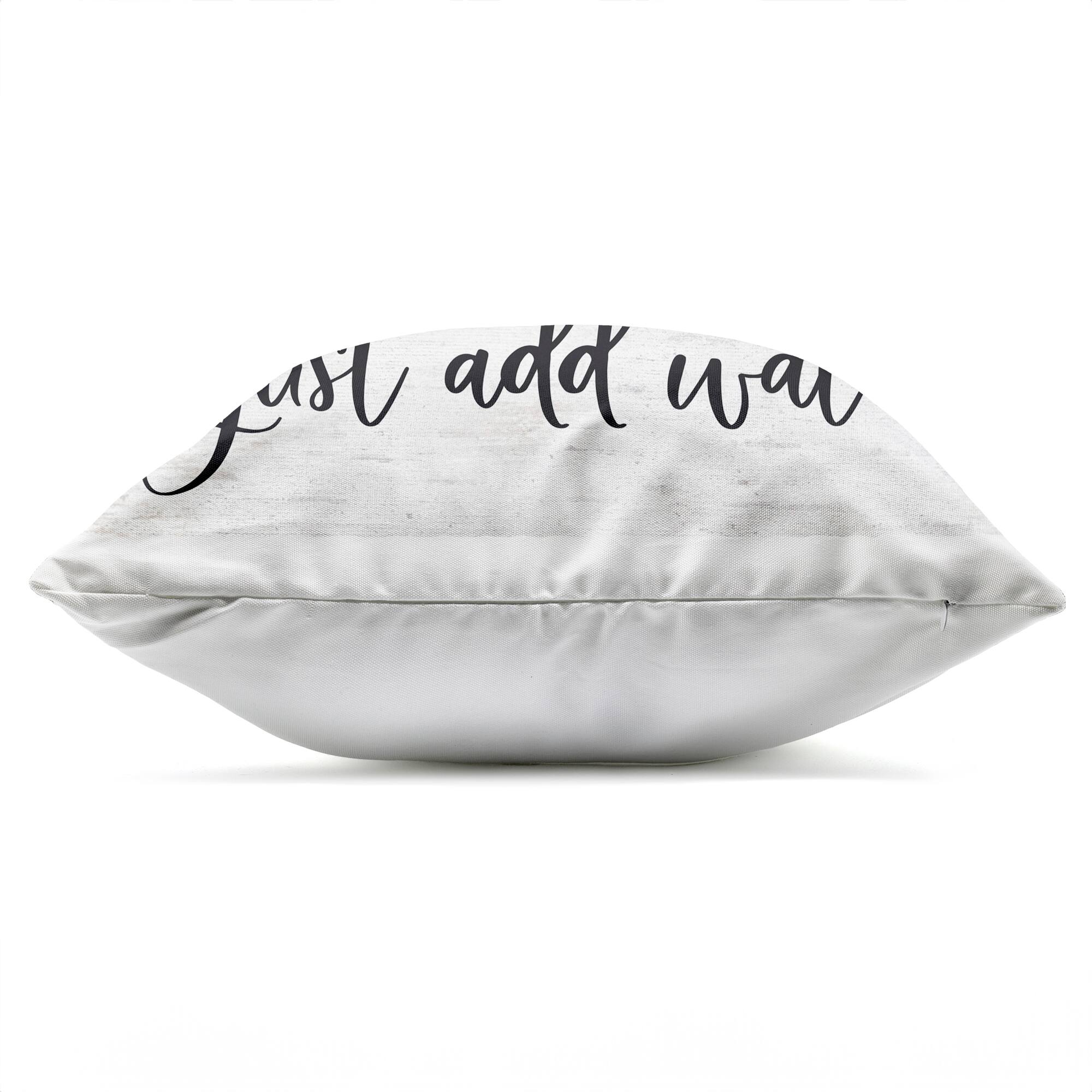 Stupell Industries 18" x 18" Lake Life Is Simple Just Add Water Phrase Printed Outdoor Throw Pillow